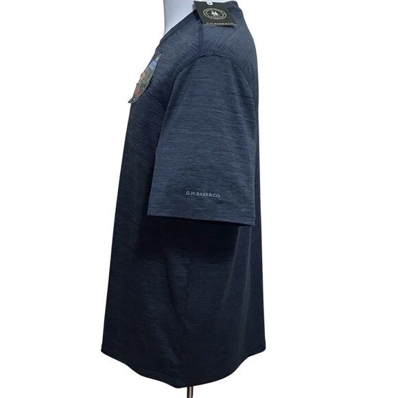 G.H. Bass NWT Blue Performance Shirt Men L - Picture 5 of 10